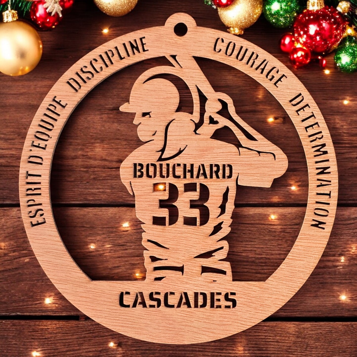 Personalized Baseball Player Ornament