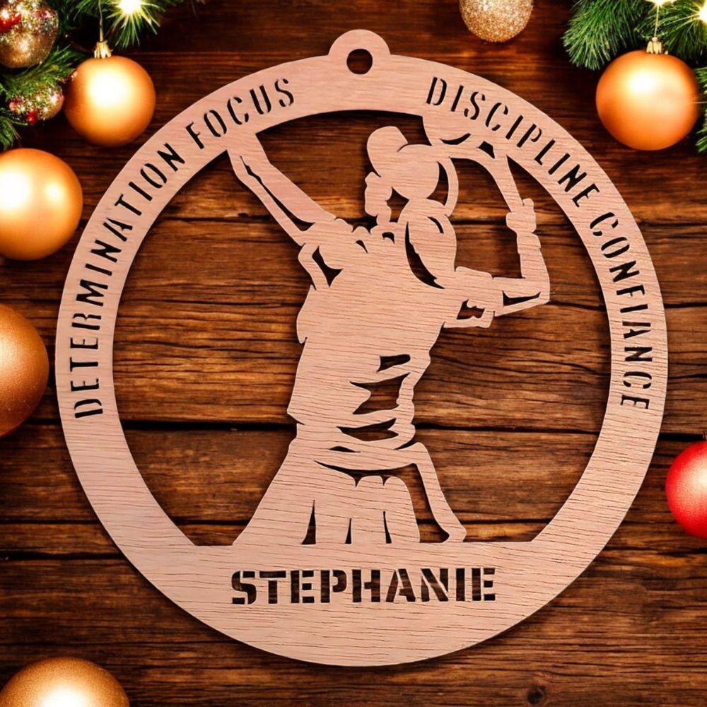 Personalized Tennis Player Ornament