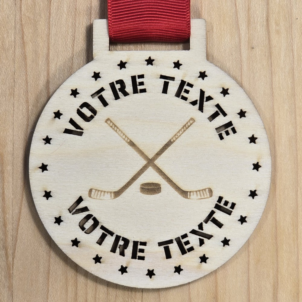 Personalized Hockey Medals – 3 Unique Styles & 4 Ribbon Color Options