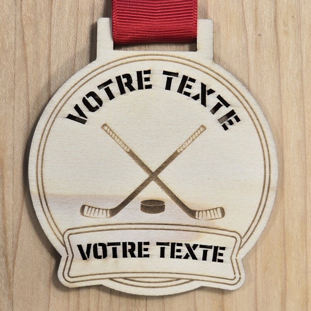 Personalized Hockey Medals – 3 Unique Styles & 4 Ribbon Color Options