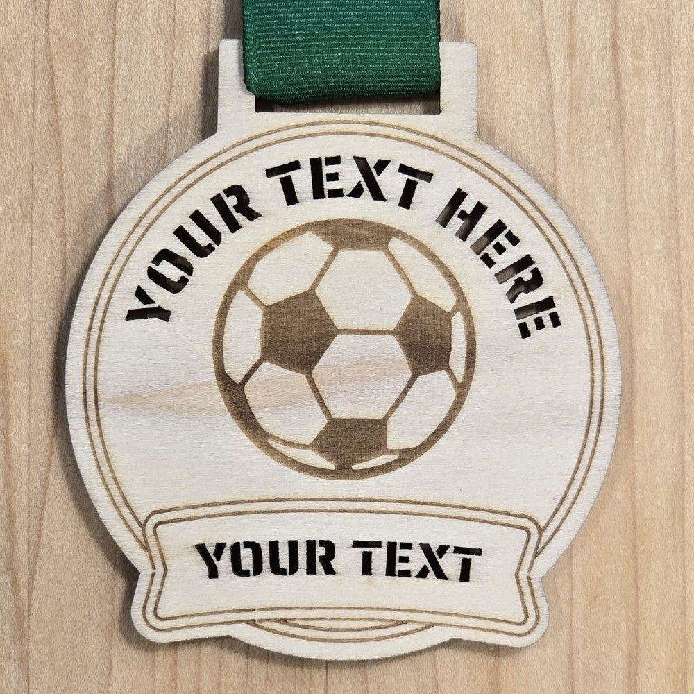 Personalized Soccer Medals – 3 Unique Styles & 4 Ribbon Color Options