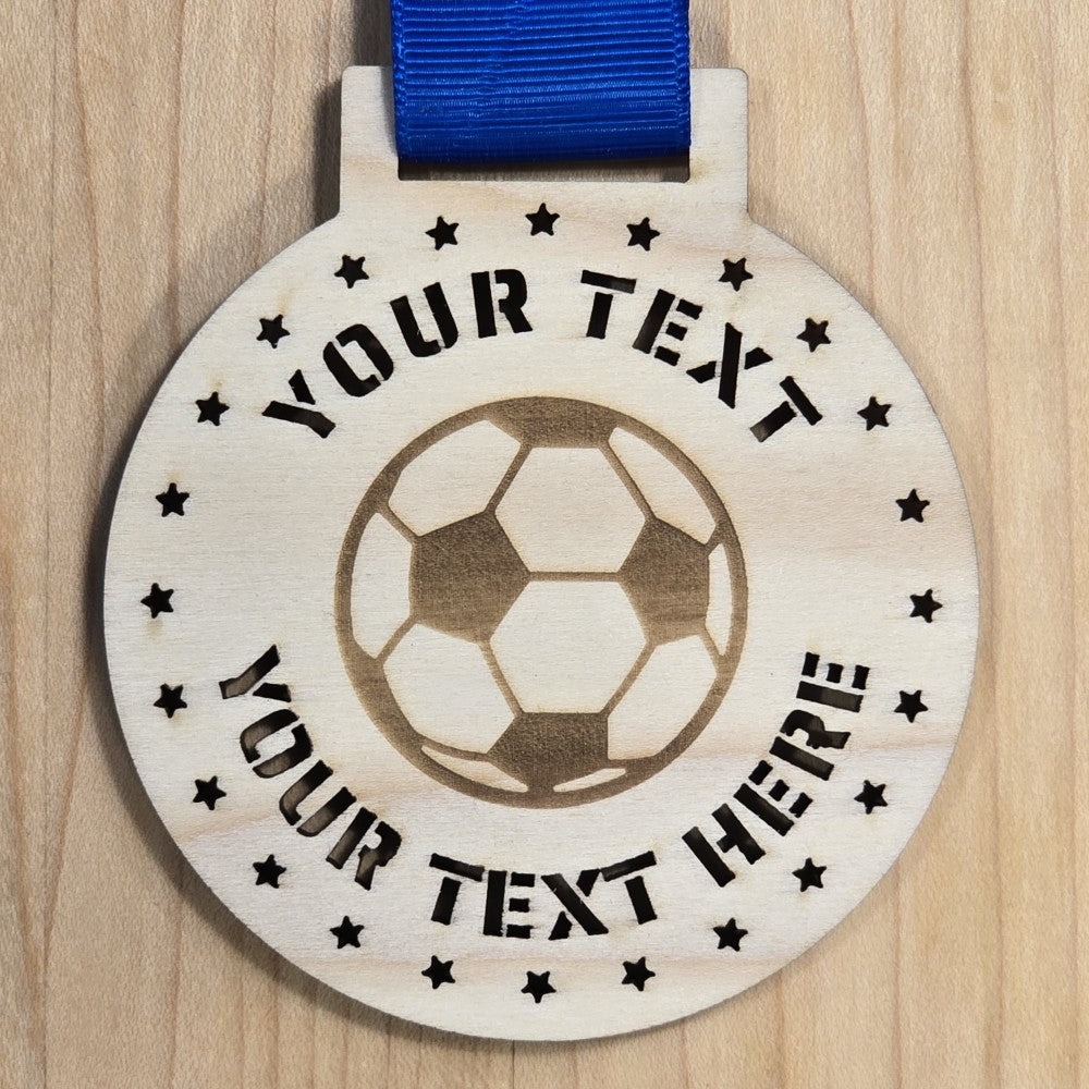 Personalized Soccer Medals – 3 Unique Styles & 4 Ribbon Color Options